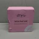 WDF 60pcs Gold Plastic Dinner Plates -10.25inch Baroque White and Gold Plates Fancy Plastic Plates for Upscale Bridal Shower & Wedding & Birthday