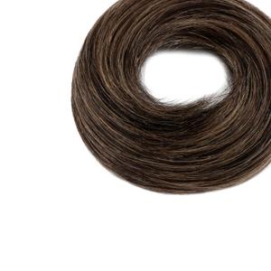 MY-LADY Thick Human Hair Messy Bun, 100% Real Hair Bun Extensions for Women Girls, Straight, 30gNatural Black Mixed Light Brown
