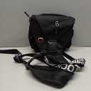 Geestock Convertible Crossbody Bag for Men & Women Small Backpack, Lightweight Men Sling Bag Cross Body Backpack for Hiking, Travel & Everyday Use (Black, Large)