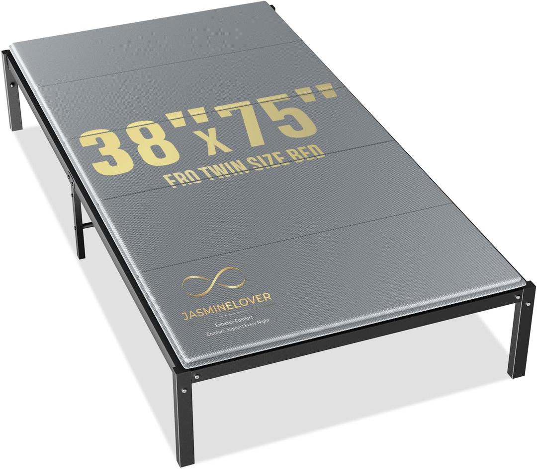 Bunkie Board Twin Size 38"x75" Bed Boards for Under Mattress - Heavy Duty Reinforced Wood Support Board with Anti-Sag Design, Fits Metal Frames/Platform Beds/Sleeper Sofas