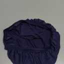 Bar Stool Covers Round, 2 Pcs Stool Slipcovers High Elastic, Circle Chair Covers, Soft & Easy to Clean Chair Seat Cushion Slipcover Fit for Stool of Dia 14-17 Inch , Navy Blue