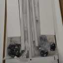 KLSMYHOKI Standing Desk Adjustable Height, Mobile Stand Up Desk with Wheels Small Computer Desk Rolling Desk, Portable Laptop Desk White Standing Table Home Office Desks 16"x31.5" Height 27"-43.5"