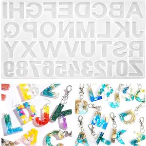 YITIAOXIAOYU Silicone Alphabet Resin molds, Digital Alphabet Jewelry, Silicone Resin molds, Chocolate Alphabet molds, for DIY Craft Casting.