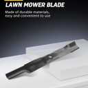 OCPTY High-Lift Blades 42 '' Mower Blades Fit for John Deere d105 d110 d125 d130 LT160 LA135 42 inch blades for John Deere AM137327, AM141032, M154061 2Pack
