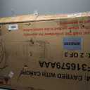 Outdoor Patio Rattan Round Daybed with Retractable Canopy, Wicker Furniture Clamshell Sectional Seating Sunbed with Removable Cushions and 4 Pillows for Patio Backyard Porch,Beige