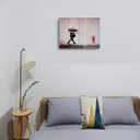 HYFBH Banksy Canvas Wall Art for Living Room, Banksy Print Wall Art Colorful Rain Abstract Graffiti Canvas Wall Decor Graffiti Art Posters Canvas Pop Art Modern Artwork Home Decor 12x16inch