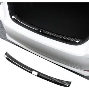 BILOPER Stainless Steel Car Inside Rear Bumper Protector Guard Rear Inside Bumper Sill Plate Guard Cover Trim Door Tailgate Trunk Lid Protection (for Toyota Corolla Black 2019-2024)