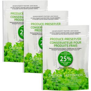 AMI PARTS W10346771A Fresh Flow Produce Preserver Replacement Part Compatible with Refrigerators(3 replacements-6packs)