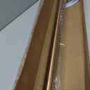 AIZESI One-Piece Brushed Gold Tension Shower Curtain Rod 41-73" No Drilling