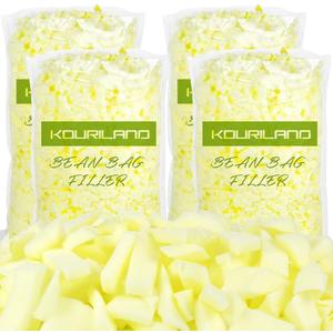 20LBS Bean Bag Filler - Shredded Memory Foam Beanbag Filling Pillow Stuffing Bean Bag Refill for Couch Cushion Stuffed Animals Dog Bed Chair Arts Crafts