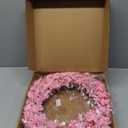Large Summer Spring Wreaths for Front Door 26 Inch Spring Summer Door Wreath Easter Wreaths for Front Door Wild Floral Wreath for Farmhouse Porch Wall Wedding Living Room Home Decor Aesthetic(Pink)