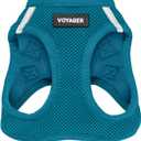 Best Pet Supplies - All Weather Mesh, Reflective, No Pull Harness for Small, Medium Dogs, Cats - Secure with Hook & Loop Fastener, Buckle, Double D-Rings - Turquoise, M (M (Chest: 16 - 18"))