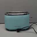 MELLERHOME Retro Toaster 2 Slice, 7 Browning Levels, 3 Functions (Reheat, Defrost, Cancel), Stainless Steel Features, Removable Crumb Tray, Under Base Cord Storage, Turquoise