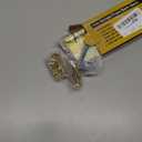 2 Pack Self Closing Door Hinges, 4 Inch Spring Loaded Door Hinges for Garage, Front, Back Door, Left/Right Hand, Adjustable Tension, 5/8'' Radius Corners, UL Listed, Gloden