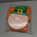 Cinrobiye 24 Set St. Patricks Day Picture Frame Craft Kits,St. Patrick's Craft Ornaments Photo Props Decoration for Toddler Classroom Activities Lucky Shamrock Clover Irish Party Favor Supplies (Face)