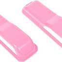 Engine Hood Hinge Cover Trim Exterior Accessories Decoration for 2018-2025 Jeep Wrangler JL JLU Sports Sahara Freedom Rubicon Unlimited Gladiator JT 2-Door & 4-Door (Pink 2PCS)