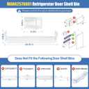 MAN62570801 Refrigerator Door Shelf Bin Compatible With LG Kenmore Refrigerator Parts Replacement Fridge Door Shelf LTCS24223S LTCS24223D LTWS24223S LRTLS2403S Fridge Door Basket Right