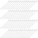 Shimeyao 100 Pcs Peg Board Shelving Hooks Stainless Steel Hanging Board Pegs Wall Display Hooks Bulk for 1/8 1/4 Garage Storage Organizer Accessories(10 Inch,Silver)