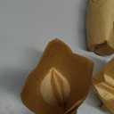 200pcs Tulip Cupcake Liners, Standard Greaseproof Paper Baking Cups Muffin Liners Holders Perfect for Bridal Showers, Baby Showers, Birthday Parties, Banquets, and Catering Events (Natural)