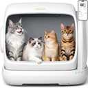 MeoWant Self-Cleaning Cat Litter Box, 106L Extra-Large Space Low Entrance Automatic Cat Litter Box Perfect for Multiple Cats, Safety Sensor, Anti-Pinch, APP Control, Odor Free with Mat & Liner