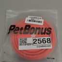 Silicone Dog Travel Bowl, 2 Pack Collapsible Pet Bowl, Foldable No Plastic Rim Pet Feeding Bowls, No Spill Water Cup for Pet (Orange & Grey)