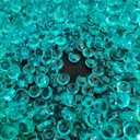 HappyFiller 4400 PCS Teal Tiny Acrylic Beads Gemstone Party Confetti Table Scatters Gems 7mm for Vase Filler,Floral Arrangement,Bridal Shower Decoration,Home Centerpieces,Candle Display