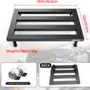 19.9”x12”Aluminum Alloy Guitar Pedal Board 1.7lb Super Light Large Effect Pedalboard with Carry Bag