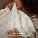 Bedsure Cloud Bubble Soft Cozy Throw Christmas Blankets Gift, White 50"×60"
