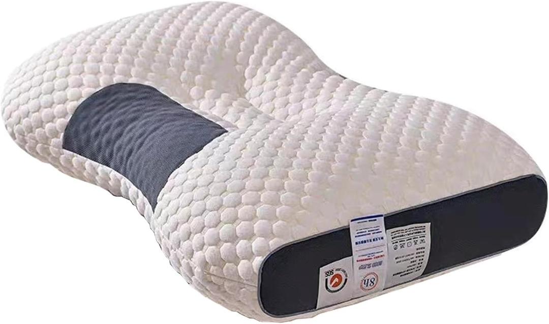 Ultra-Soft Neck Support Pillows, Premium Pillow Inserts with Removable, Machine-Washable Covers for Ultimate Comfort, Deep Sleep, Breathable Fabric. Modern Bedroom Essential. Home Decor, Gift (1 Pcs)