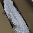 Electric Throw Heated Throw 50''x60'', Striped Flannel & Thicker Sherpa, 5 Heat Settings & 4 Hour Auto Off with FCC/ETL Certified, Overheat Protection & Machine Washable, Great Gift, White