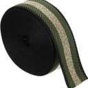 Uxcell 5 Yards Nylon Webbing Strap, 1 3/8-inch(38mm) Striped Webbing Straps Nylon Heavy Duty Webbing Strap Nylon Strap Belt for Backpack Crafts, Dark Green