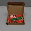 Thyle 5 Pcs Christmas Money Holder Ornaments for Cash Gift Holders with 10 Holes Wooden Balloon Cake Christmas Money Banks Tree Santa Claus Ornaments Holiday Party(Elegant Style)