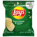 Lay's, Sour Cream Onion Potato Chips, 1 Ounce, BBD: 11-17-26