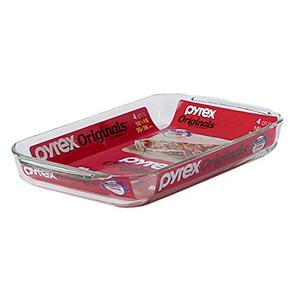 PYREX OBLONG BAKE DISH CLR, 3Qt|2.8 L