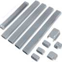 LyPrem Grey 16.5Ft Mini Split Line Set Cover 4" PVC Line Cover Kit for Mini Split and Central Air Conditioner & Heat Pump