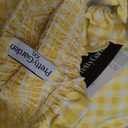 PRETTYGARDEN Womens Summer Dress Casual Square Neck Ruffle Strap Gingham Smocked Midi Flowy A Line Beach Vacation Sun Dresses (Yellow, XXL)