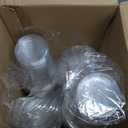 Clawsoff 16 oz 100 Pack Clear Plastic Cups with Lids, Sturdy Iced Coffee Cups with Sip Lids, Disposable Food Safe Smoothie Cup for Cold Drinks, Juice, Milkshake