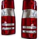 Pair Tail Lights W/O Bulbs Compatible with Sprinter 2500 3500 2010-2017 Rear Brake Lamp Taillights 9068200264 9068200264 MB2800136 MB2801136