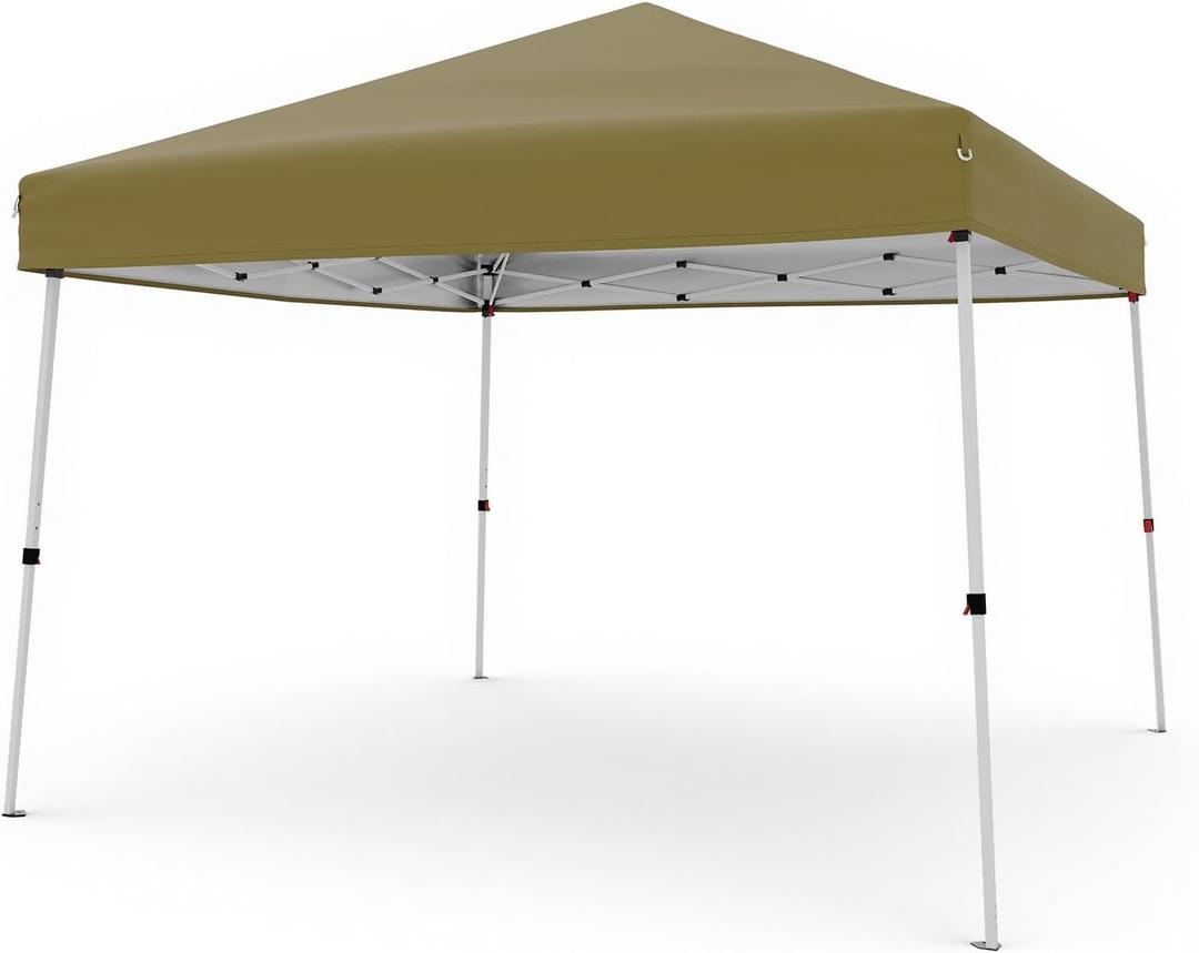 Canopy Tent, GarveeLife 10X10 FT Pop Up Canopy Outdoor Instant Tent Slant Legs with Carrying Bag, Portable Gazebo Shelter for Patio Deck Garden Beach - 8X8 FT Canopy Cover
