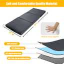 Floor Lounger Pillow,Foldable Soft Memory Foam Floor Pillow Portable 3-Piece Folding Pillow with Handle,Suit for Meditation,Playing,Yoga,Reading,Sleeping(Dark Gray), 74"L x 27.2"W x 3.5"Th