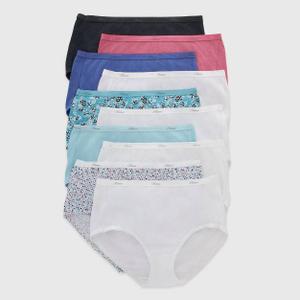 Hanes Women's 10pk Breathable Cotton Briefs- Colors May Vary, Size 7L