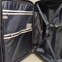 Coolife Luggage Expandable(only 28") Suitcase PC+ABS Spinner Built-In TSA lock 20in 24in 28in Carry on (Caribbean Blue., L(28in).)