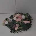 Floroom 6ft Artificial Eucalyptus Garland with Flowers Fake Greenery Faux Floral Vine Garland for Table Decor Wedding Centerpieces Bridal Shower Party Decorations, Garden Dusty Rose