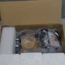 Unicozin Modern Bathroom Light Fixtures, 4 Light Vanity Lights Over Mirror, Black Wall Lamp with Clear Glass for Living Room Cabinet Bedroom Porch