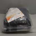 Magnetic Insulated Sliding Door Curtain Fits 72"x80" - Thermal French Door Cover for Winter with Clear Window, Patio Doors Insulation Kit & Doors Draft Stopper for Sliding Glass French Doorway - Black