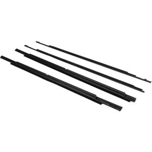 5727A007 5727A008 4Pcs Window Glass Weatherstrip Side Door Moulding Trim Seal Compatible with Mitsubishi Outlander 2007-2012 2013-2018(for 2007-2012)