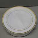 700Pcs Gold Plastic Plates