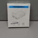 USB3.0 KVM Switch 2 Port HDMI, 4K@60Hz KVM Switch 1 Monitors 2 Computers with 3 USB3.0 Ports, HDMI KVM Switches for 2 PCs Share 1 Monitors and USB Devices, Support Button Switch, EDID (Deep Blue)