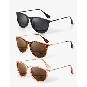 KALIYADI Sunglasses Womens Polarized Womens-Sunglasses: Trendy Sun Glasses with UV400 Retro Style for Party Beach Shopping