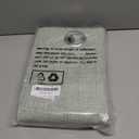 YoungsTex Sage Green Blackout Linen Kitchen Curtains, Short Thermal Insulated Black Out Drapes with Grommet for Bathroom Small Window, 2 Panels, 42 X 40 Inch